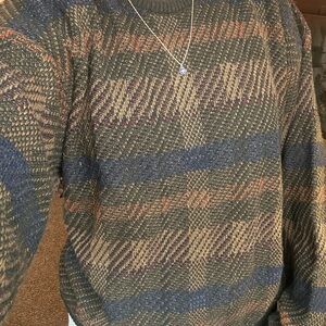 Men's Classic Plaid Crewneck Sweater